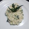 Risoto de espinafre e gorgonzola