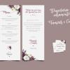 Papelaria de casamento  - menu e tags