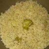 Arroz integral temperado e com brócolis 