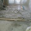 Demolição de todo piso e revestimento para instalação de novo piso e revestimento.