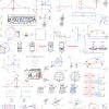 Desenhos de esquemas e sistemas físicos feitos em notas de aulas