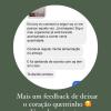 Elogios de melhora na alimentação da paciente 