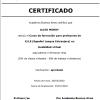 Certificado de professor de espanhol 