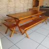 CONJUNTO DE MESA RÚSTICA