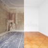pintura e piso antes e depois 