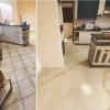Efeito Mármore sobre piso de cozinha