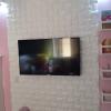 Painel de tv de gesso 3D