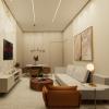 Projeto de interiores - Sala Tv/Jantar, essa sala representa sofisticação e aconchego em seus detalhes.