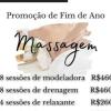 Promoção de fim de ano , massagem modeladora, drenagem e massagem relaxante ou terapêutica