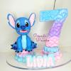 Vela Personalizada Stitch - Feita em Biscuit