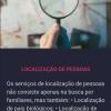 Localização de pessoas Localização de pessoas