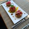 Tris de tartare à Asiática, salmão, robalo e dourado