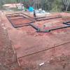 Fundação em concreto armado e impermeabilização completa
