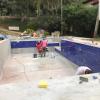 Obra em IBIUNA- SP. Construção de uma piscina 10 x 4 x 1.60 em concreto armado 
