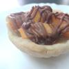 Tortinha de frutas com chocolate