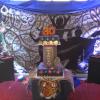 Mesa com painel 3x2 e cenografia