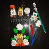 kits escolares com temas cutes com apliques em biscuit