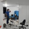 Colocação de divisória Eucatex 2 Salas