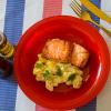 Salmão Com Gnocchi de Mandioquinha