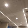 Iluminação no perfil com fita de led embutido no teto de Driwal com