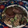 risotto cogumelos e mignon