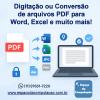 Espaço Da Computação  Serviços De Digitação E Digitalização