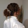 Penteado coque cacheado