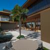 **Projeto arquitetônico em 3D renderizado de residência em Belo Horizonte/MG, com visualização da fachada e dos ambientes.**