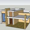 Projeto 3D de uma casa de 180m2
