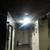 holl de  apartamento após incendio
