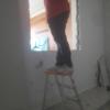 Fechando rasgo de janela em drywall