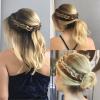 Opção de penteado para debutante