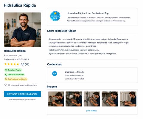 Por que é tão importante ter um perfil completo no Cronoshare?